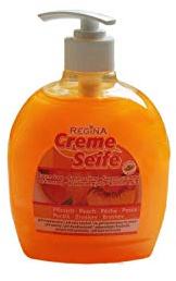 Cremeseife 500 ml Pumpflasche - Pfirsich (10 Flaschen)