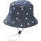 Malaxlx Unisex Kleinkind Sonnenhut Sterne Denim Grau Fischerhut Kinder Sommerhut für 2-4 Jahre Mädchen Jungen