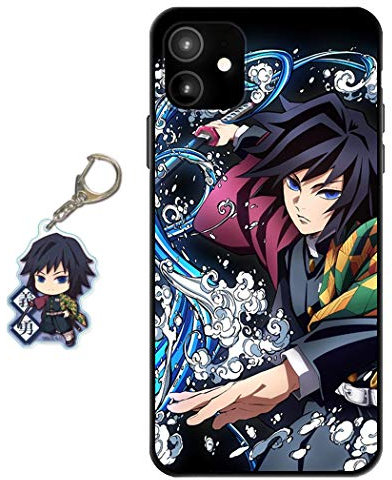 Staremeplz Compatible with iPhone 11 Case Anime Design [With Figure Keychain], Soft Silicone Flexible TPU Animation Phone Case for iPhone 11