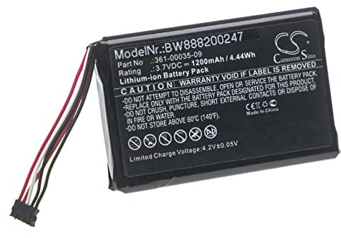 vhbw Akku Ersatz für Garmin 010-11828-40, 351-00035-09, 361-00035-09 für Hundehalsband Hunde-Trainer (1200mAh, 3,7V, Li-Ion)