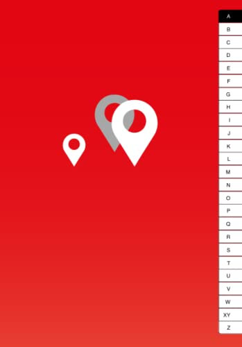 Rotes Adressbuch mit Geburtstagskalender: DIN A5 | Mit Register A-Z | Zum Eintragen für bis zu 300 Einträge