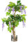 Leaf Design UK Realistic Artificial Tree, Wood, Wisteria Silver, 110cm