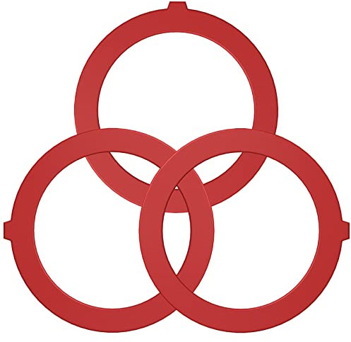 Flush Valve Seal for Kohler, 3-Pack Upgraded Silicone Material Canister Flush Valve Toilet Gasket Replacement Parts for K-GP1059291, Easy to Install and Uninstall