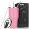 Livole Mug Isotherme 30OZ 900ML, Gobelet de voyage, Thermos Cafe à Double Paroi Isolant Tasse à café Réutilisable, 304 18/8 Acier Inoxydable, Couvercles anti-éclaboussure, Paille, sans BPA, Rose