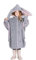 Patulove Poncho Bunny Powder für den Kindersitz (L)