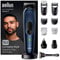 Braun All-In-One Bartpflege Bodygroomer Set, 10-in-1 Barttrimmer/Bartschneider, Nasenhaartrimmer, Trimmer/Haarschneider Herren, Haarschneidemaschine, wasserdicht, 100 Min. kabellose Laufzeit, MGK7421