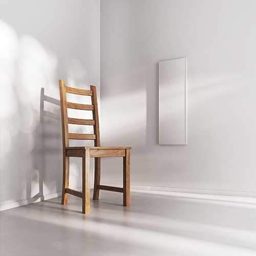 heatness Infrarotheizung Simpel Wand Pro, XS – Wandheizung energiesparend, 300 Watt, Heizkörper zur Wandmontage, 30 x 90 x 2,5 cm für bis zu 4 m²