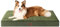 EHEYCIGA Orthopädisches Hundebett Grosse Hunde XL 104x68x9cm, Hundekissen Waschbar Flauschig, Hundematte Hundematratze für Kiste, Olive Grün