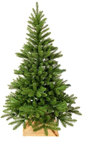 SunWood RFT Künstlicher Weihnachtsbaum Fichte 150cm mit Ständer, EU Hergestellt (150 cm)