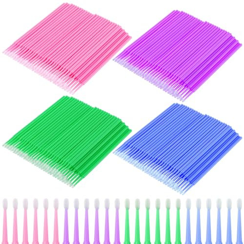 Pndeyo 400pcs Sewing Machine Cleaning Brushes, Disposable Cleaning Swabs Sewing Machine Cleaning Tools Kit, Multi Purpose Clean Swab Sticks for Paint Sewing Machine Glasses Jewelry Makeup Clean