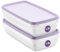 SmartStore Boite de conservation des aliments 1.2L Lot de 2 | Boite congelation alimentaire, convient au réfrigérateur et au congélateur | Boîte repas sans BPA, réutilisables, lavables au micro-ondes