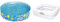 Bestway FillN Fun Planschbecken, Sparking Sea, 122 x 25 cm & Up, In & Over Baby Duschbadewanne, Weiß, 86 x 25 cm