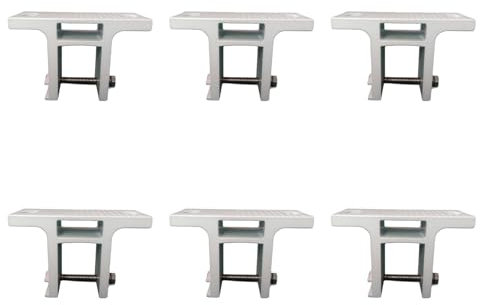 perfk 6 stück Markise Montage Halterung Schatten Baldachin Unterstützung Zubehör Montage Halterung für Deck