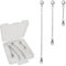 TOAOB 3 Stück Kettenverlängerung 925 Sterling Silber Schmuck Verlängerungen Halskettenverlängerungen Armband Verlängerungskette 2.5cm 5cm 7.5cm für Schmuckherstellung