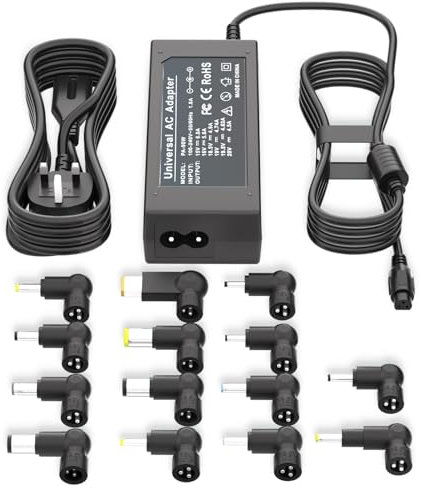 PD90W Universal Laptop Charger 15V 16V 18.5V 19V 19.5V 20V Power Supply AC Adapter, for Lenovo IBM HP Gateway ASUS Dell Acer Samsung Sony Fujitsu To-shiba JBL LG LCD Power cord with 14 charging head