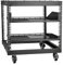 VEVOR Scaffale Portaoggetti per Attrezzi Multimediale, Carrello per Server di Rete Autoportante Profondità Regolabile 584,2-1016mm Ruote a 360° 4 Montanti Robusti, per Router Rete Apparecchiature IT