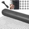 1m x 20m Clôture de jardin, clôture en plastique de maille [lourde] clôture temporaire de sécurité, barrière d'animal pour chien, jardin légumes volaille poulet réutilisable bordure net - noir