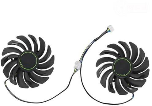 MSI GTX 1660 1660Ti 2060 SUPER VENTUS GP Gaming and Gaming X Series GPU Replacement Fan for MSI Graphics Cards, Air Cooling, 12V, 4-Pin Graphics Card Cooler, VGA Card Replacement GPU Fan