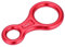 Kavolet 35KN Figure 8 Word Rope Descender Rappel Ring Climbing Rescue Gear Aluminum Alloy Red Grey (Red)