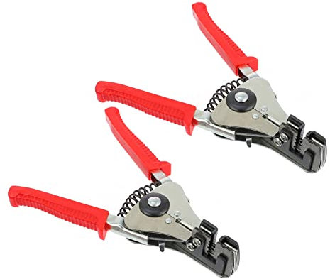 DOITOOL 2pezzi Pinza Spelafili e Crimpatrice in Acciaio Al Carbonio Per Elettricisti Multiuso Per Taglio e Sbucciatura Cavi Resistente e Compatta Per Uso Domestico e Professionale