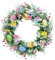 Osterkranz Haustür, 35cm Türkranz Ostern Mit Ostereier, Künstliche Blumen Kranze Frühlingsdeko, Ostertürkranz Für Drauße, Osterdeko