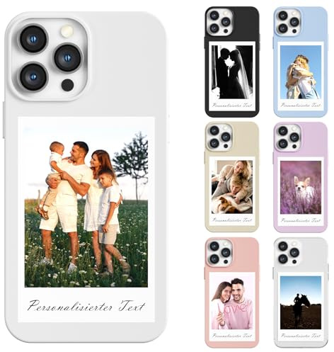 YDHMZH Personalisierte hülle für iPhone 16 mit Bild Foto Text Selbst gestalten für individuelle TPU Mehrfarbig Hülle,Personalisiert Hülle mit Eigenem Bild Foto Schutzhülle
