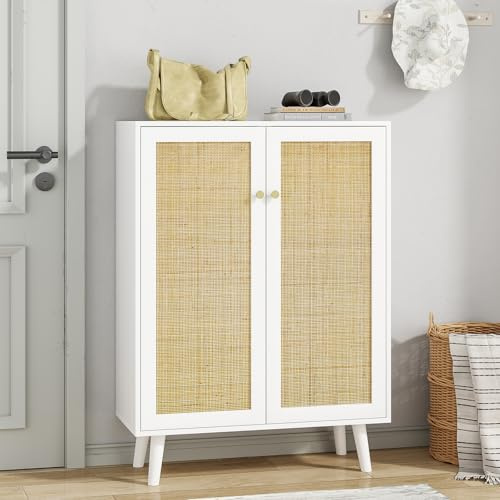 Skokliz Küchenschrank, Sideboard mit Schubladen, Kommode mit viel Stauraum, Schrank mit 2 Türen, Mehrzweckschrank Anrichte für Wohnzimmer, Küche Esszimmer, modern, 34 x 80x 112 cm