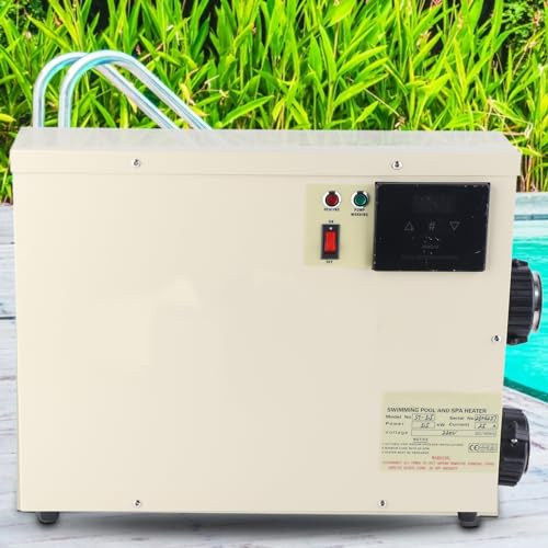 Itonash Thermostat Numérique étanche de 5,5 KW pour Chauffe-eau, Contrôle Intelligent de la Température pour Petites Piscines et Spas, avec Protection contre les Courts-circuits et les (220 V