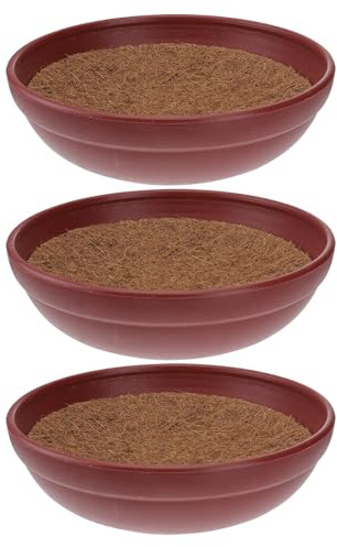 Abaodam 3 Sets Plastic Pigeon Nesting Pads and Egg Laying Basins for Small Chickens and Birds, Sturdy Design with Long Serving Life, for Pet Supplies Nesting and Breeding