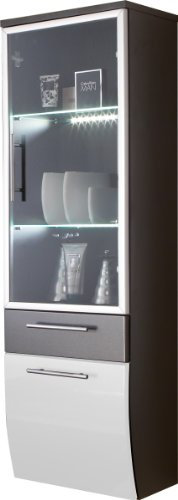 Posseik 5614 99 Hochschrank Salona anthrazit-weiß