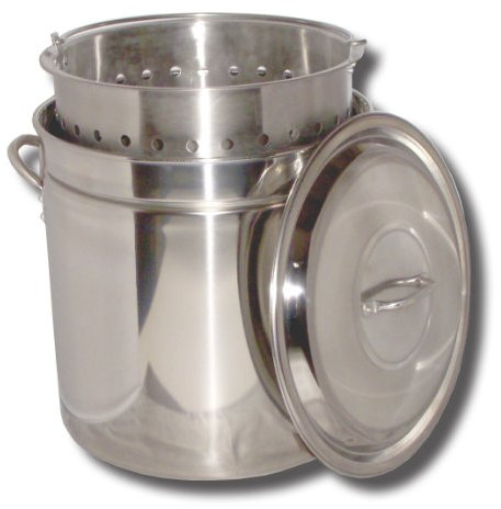 King Kooker KK82SR Ridged Stainless Steel Pot, 82-Quart