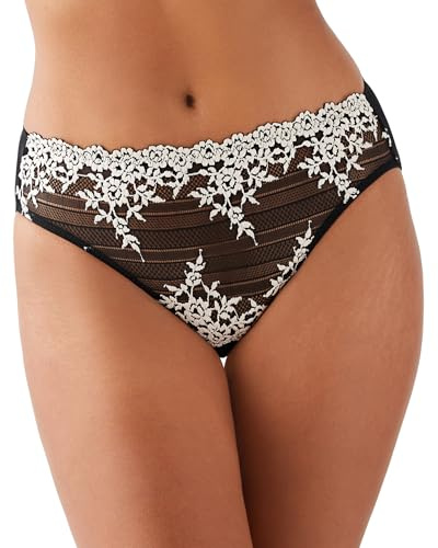 Wacoal womens Embrace Lace Hi-cut Panty Briefs, Black, XX-Large US