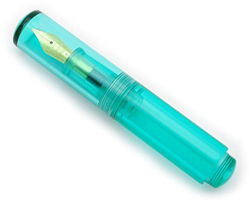 czxwyst Majohn Wancai Mini Transparent Pocket-Size Eyedropper Fountain Pen Fine Nib 0.5mm Ink Pen (Bitter green)