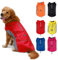 TFENG Reflektierend Hundejacke für Hunde, Wasserdicht Hundemantel Warm gepolstert Puffer Weste Welpen Regenmantel mit Fleece (Größe 2XL, Rot)
