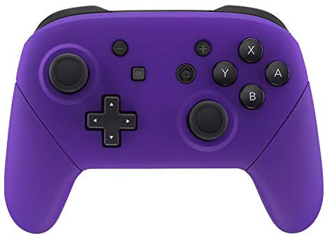 eXtremeRate Carcasa Agarre para Nintendo Switch Pro Funda Delantera Trasera Asa Shell de Tacto Suave Grip de Reemplazo para Nintendo Switch Pro Control-No Incluye el Mando(Violeta)