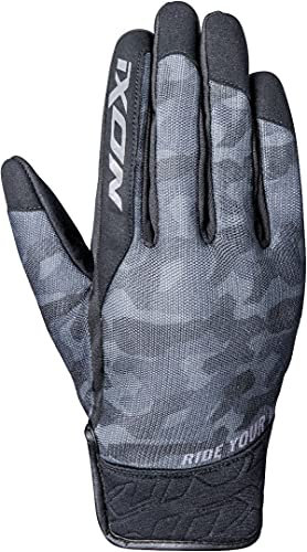 Ixon RS SLICKER Herren-Handschuhe, Stoff, Schwarz/Schwarz, Camo S