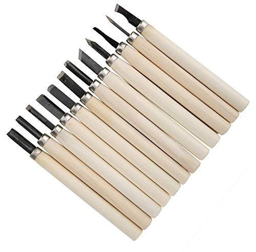 Handheld Mini Meißel Skulpturenschneider, Carving Tool Kit, Holzgriff Gravur Carving Craft für Anfänger Hobbyisten