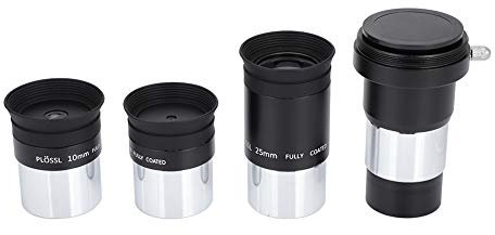 Plossl 1,25-Zoll-Teleskopzubehör-Set, 4 mm, 10 mm, 25 mm, astronomisches Teleskop-Set mit Objektiv, 2 Stück, für Orion-Teleskopzubehör, Serie 4000 Serious Orion Teleskopobjektive
