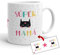 Kembilove Tazas de Cafe Originales – Taza Personalizada Súper Mamá – Tazas cumpleaños – Regalos Originales para cuñados – Tazas de Navidad Familia