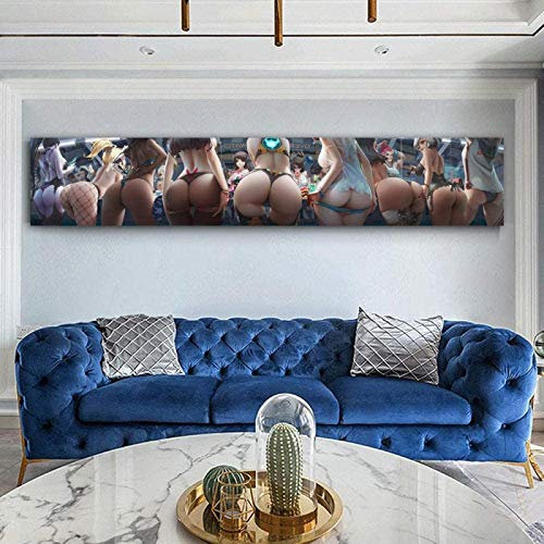 RuiChuangKeJi Bilddrucke 50x150cm No Frame Frau Print Party Poster Spiel Poster Sexy Anime Girl Bilder Leinwand Malerei für Home Decor