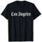 Los Angeles California T-Shirt, Herren, Schwarz, S, Kurzarm, Klassische Passform, Unisex, T-Shirt