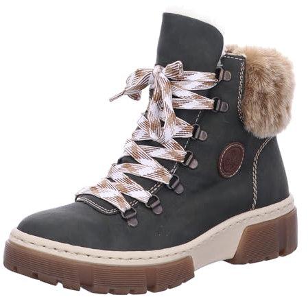 Rieker X8647, Stivali alla Moda Donna, Grün, 37 EU