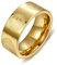 BOBIJOO JEWELRY - Bague Alliance Anneau Médaille Saint Benoît Mariage Protection Exorcisme Acier 316L Doré Or Plaqué - 15,9 (5 US)