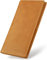 VISOUL Portefeuille Homme en Cuir Véritable, Portefeuille Long à Deux Volets en Cuir avec Blocage RFID, Porte Chéquier avec 3 Compartiment à Billets et 12 Emplacements pour Cartes (Jaune)