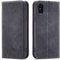 OKZone Kompatibel mit iPhone XS/iPhone X (5,8 Zoll) Hülle, Magnet Leder Tasche Handyhülle, Kartenfächer Schutzhülle, [Premium PU Leder] Flip Klappbare Stoßfeste Magnetische Standfunktion (Schwarz)