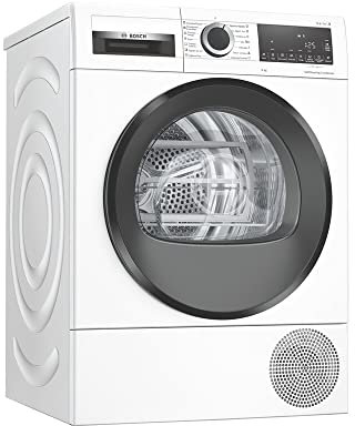 Bosch Serie 6 WQG24500ES Secadora Bomba de calor 9kg, Blanca/Negra,A++