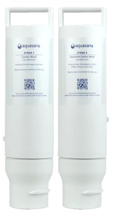 Aquasana SmartFlow™ Reverse Osmosis Water Filter Stage 1 and Stage 3 Replacement Carbon and Advanced Claryum Filters Last 6 Months - Not Compatible with OptimH2O - Replacements only