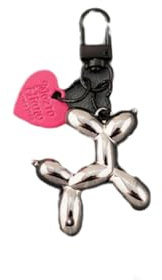 Porte Clés 2 Pièces Dessin Animé Joli Ballon Chien Porte-Clés Sac À Bandoulière Sac À Main Porte-Clés Porte-Clés En Alliage De Voiture Porte-Clés, Noir