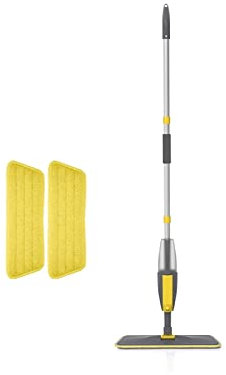 Limpiador de Pisos Trapeador en Aerosol Trapeador mágico Desmontable Trapeador Perezoso Trapeadores Planos para Pisos de Madera Herramienta de Limpieza para el hogar Hogar con Almohadillas de