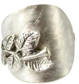 Ring 835 Silber Besteckschmuck Ring, ca. 63 (20,2) Ring aus Silberbesteck